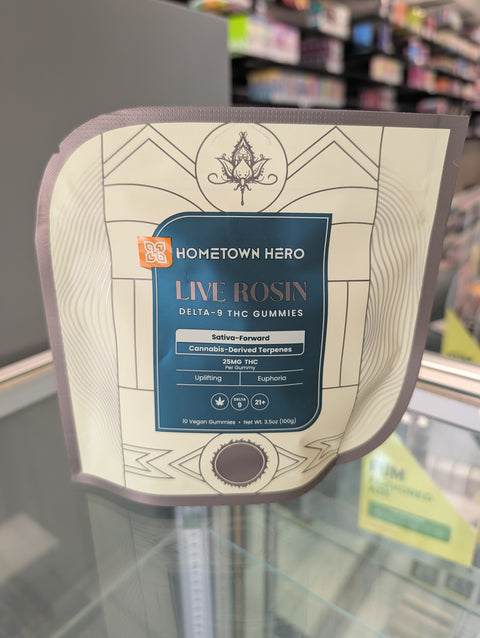 Hometown Hero Live Rosin Delta 9 Sativa Gummies