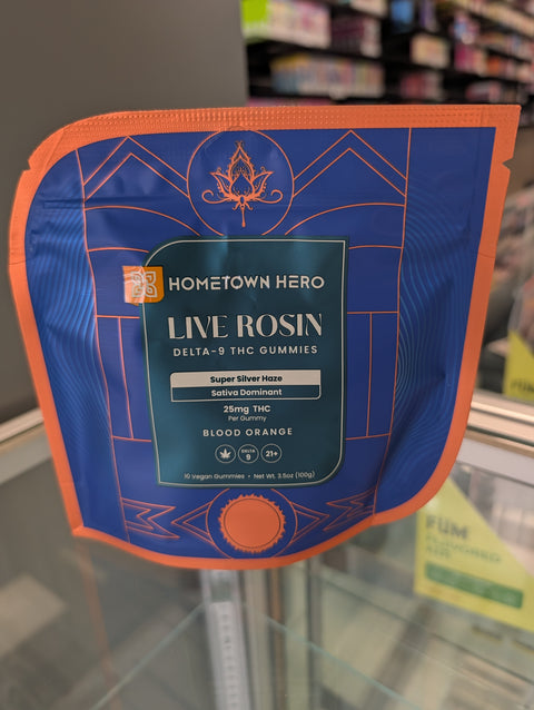 Hometown Hero Live Rosin Delta 9 Sativa Gummies